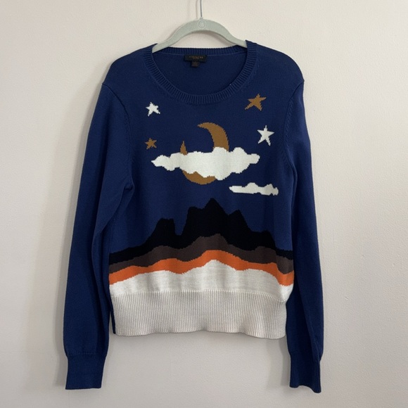 Coach 1941 Moonscape Crewneck Intarsia Sweater Sz L - Picture 3 of 9